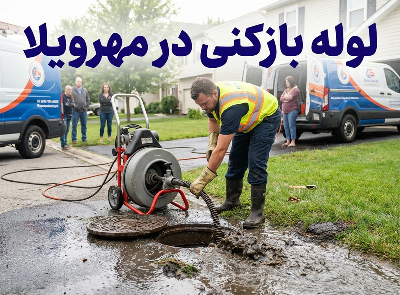 سرویسکار لوله بازکنی در حال اعزام به محله مهرویلا کرج